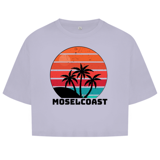 Damen Oversize Crop Top Moselcoast Printegy