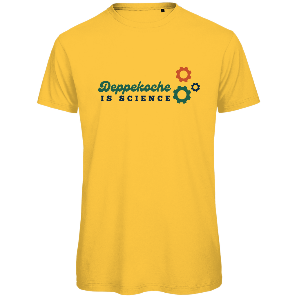 Herren Premium Bio T-Shirt Deppekoche_Science Printegy