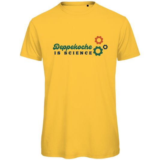 Herren Premium Bio T-Shirt Deppekoche_Science Printegy