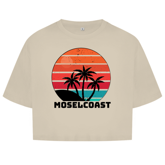 Damen Oversize Crop Top Moselcoast Printegy